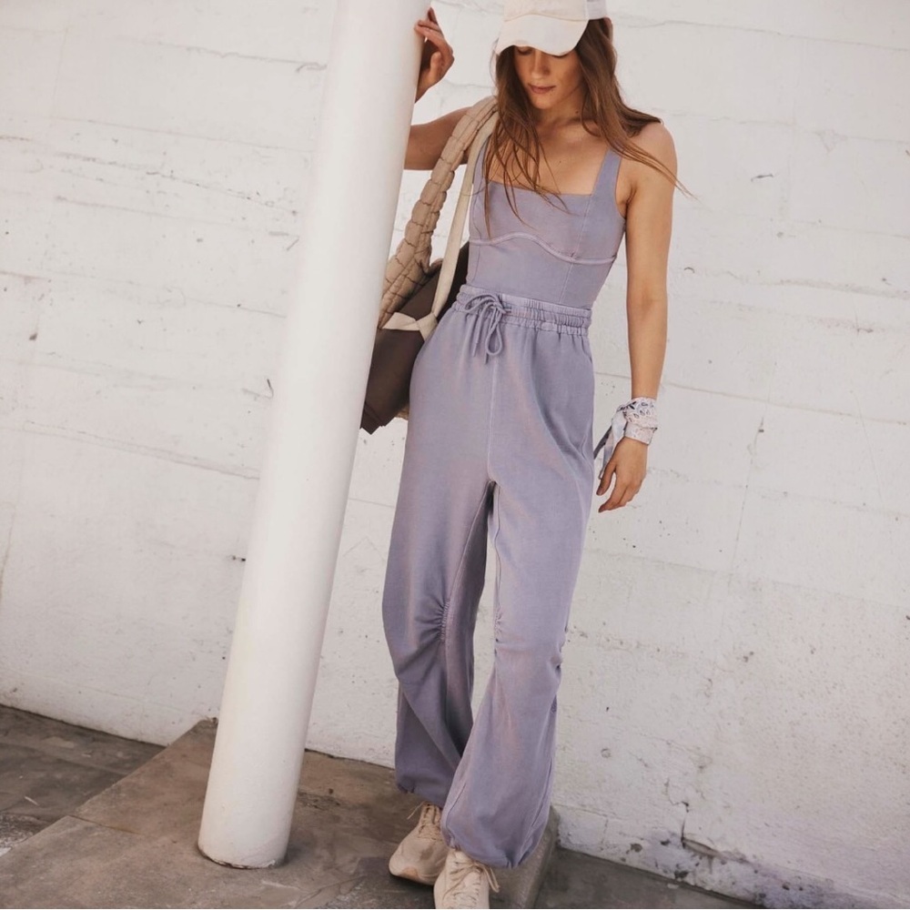 NWT FP Movement Inbound Onesie in Trailblazer Grey Women’s Size Large Jumpsuit